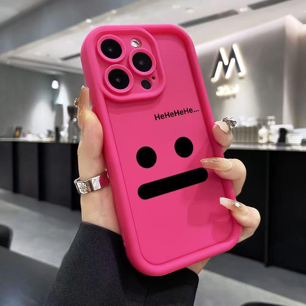 

Apple iPhone 12-17 Pro Sandstone Case in Sweet Emoji and Girly Speechless Designs iPhone 17