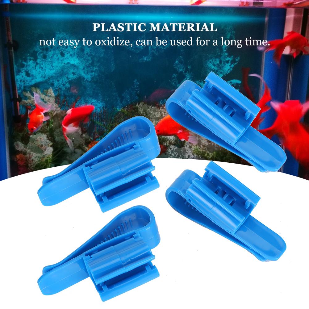 4pcs Water Pipe Fixed Clamp Multifunction Plastic Fish   Aquarium Hose Holder