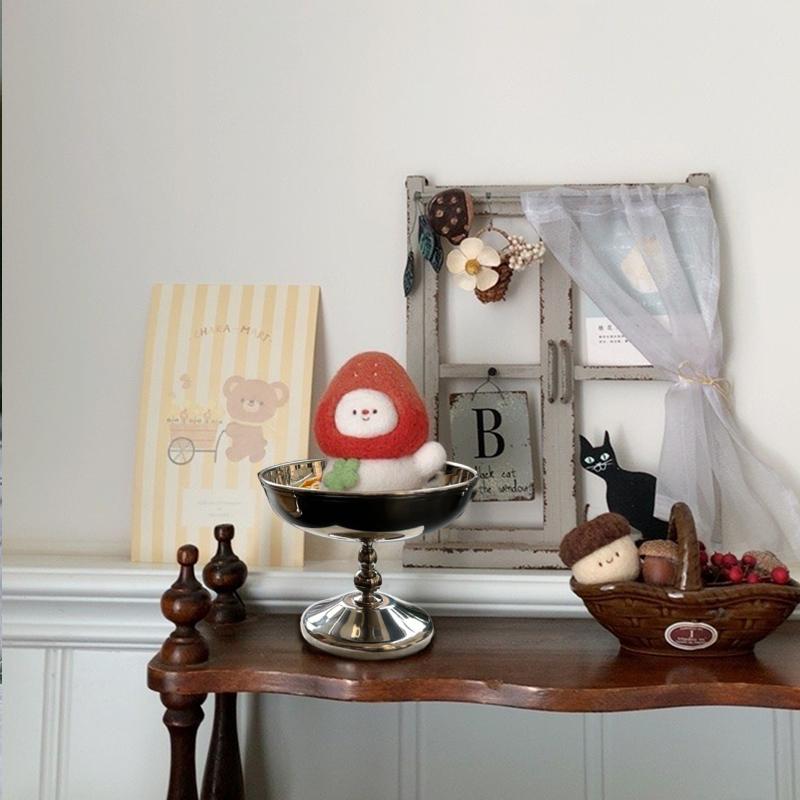 Stainless Steel Dessert Cup High Beauty Salad Bowl Multi-Function Ice Cream Cup