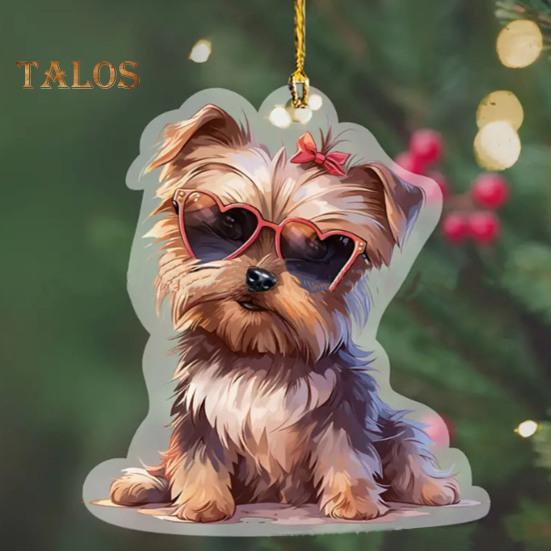 Pandantiv mașină Acrilic Câine balansoar Ușor Oglindă pentru mașină Atârnat Accesorii pentru interiorul mașinii Geantă de umăr Decorare ghiozdan Charm Cadou de Ziua Îndrăgostiților