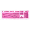 PBT Keycaps 106 Keys 2 Color Injection Molding OEM Height Light Transmission Custom Keycaps for Mechanical KeyboardPink