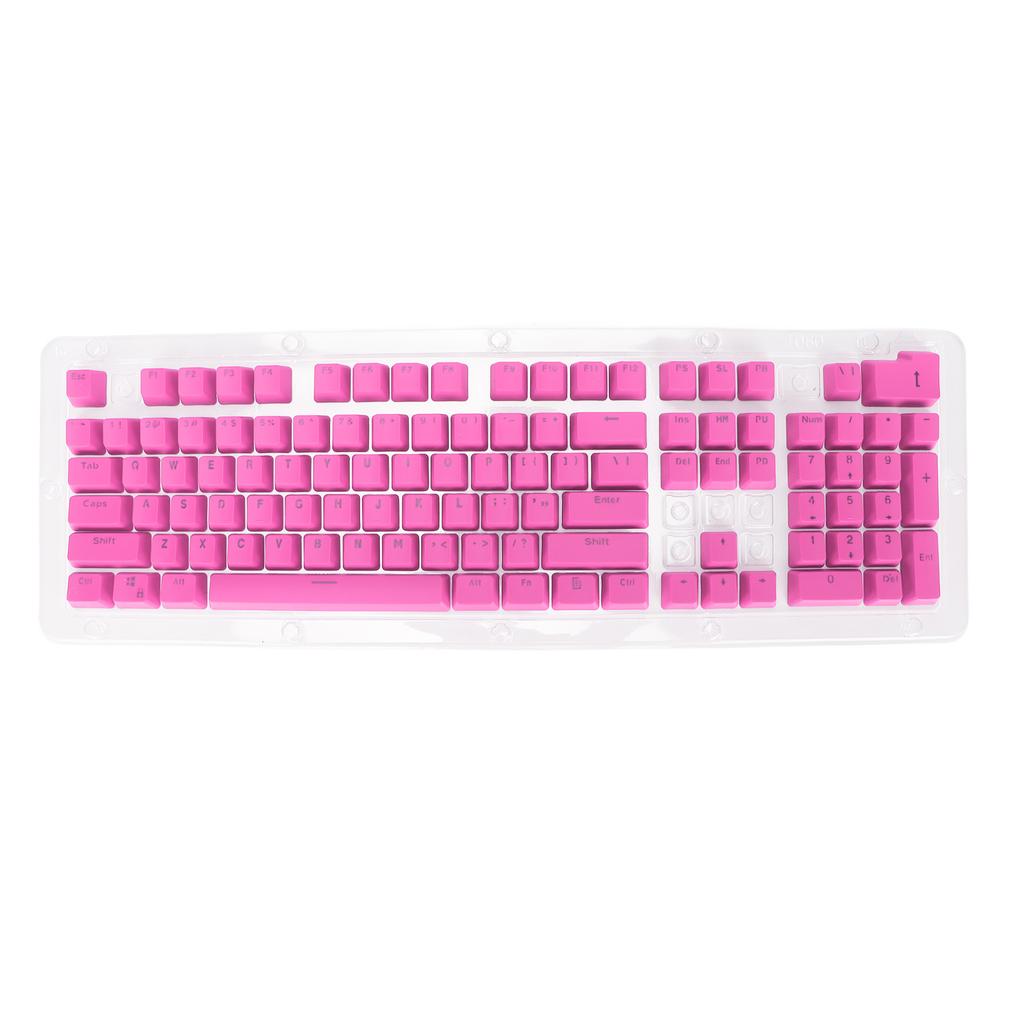 PBT Keycaps 106 Keys 2 Color Injection Molding OEM Height Light Transmission Custom Keycaps for Mechanical KeyboardPink