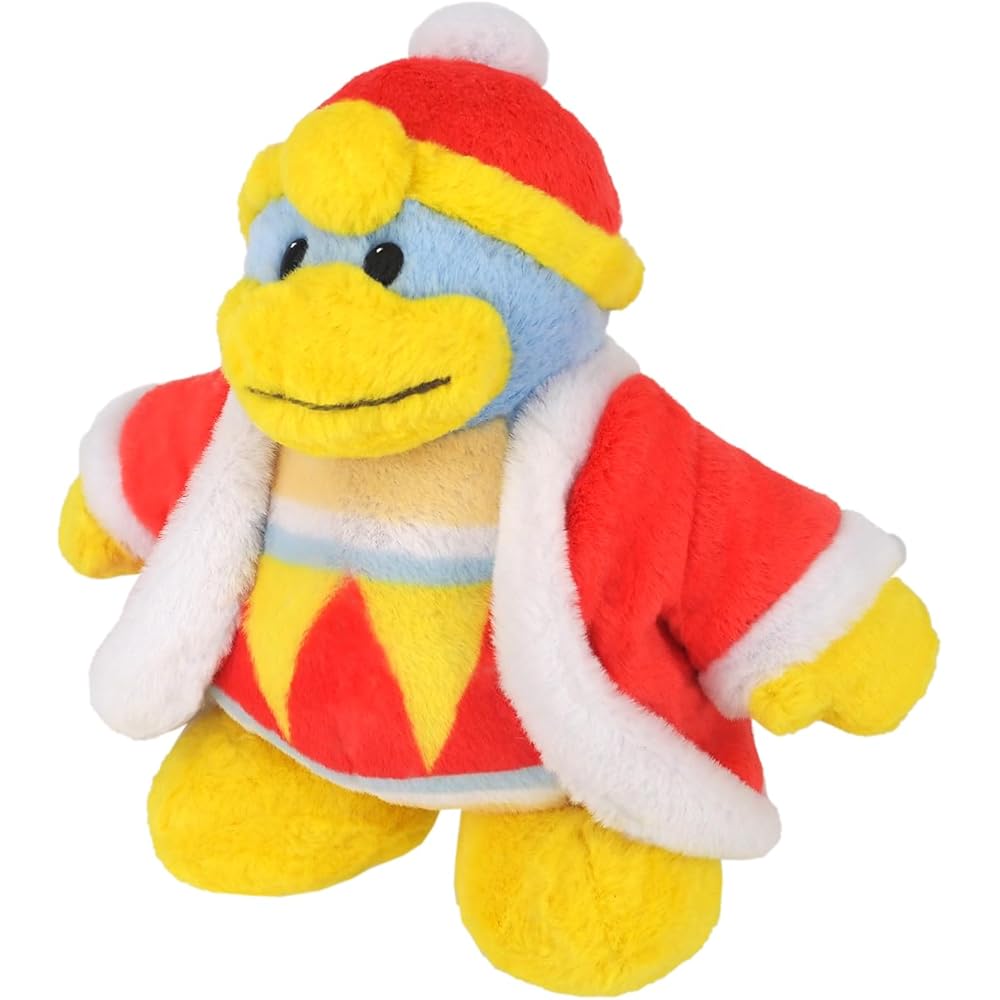 San-ei Trading Kirby Cuddle Friends King Dedede Plush Toy 17x9.5x19cm Soft Stuffed Animal