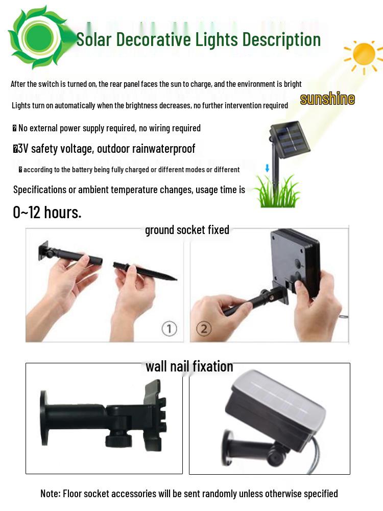 Waterproof Solar Mushroom String Lights for Outdoor Courtyard & Garden Decoration