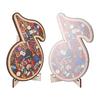 67 Pcs Musical Note Instrument Jigsaw Puzzle Ornament 3D Wooden Music Note Puzzle Decor B Type