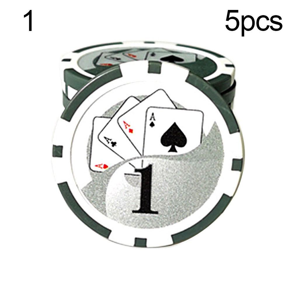 5Pcs Portable Golf Supplies Professional Golf Ball Position Marker Golf Marker Cap Clip Chip Golf Mark Chip