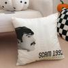 SScam  The Harshad Mehta Story Cushion Cover Throw Pillow Cover Hidden Button Durable Polyester Chair Cushion
