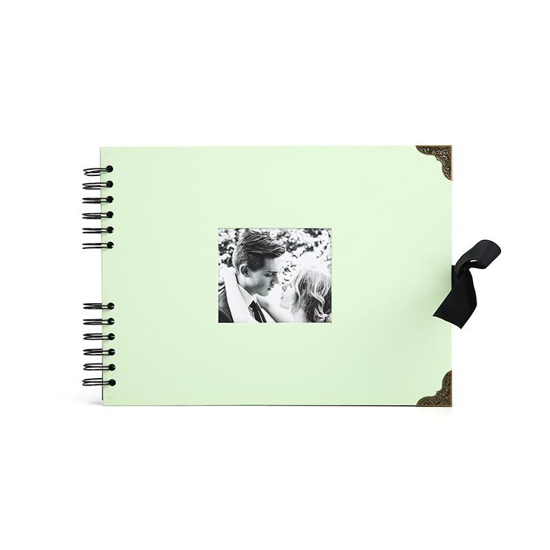 Gør-det-selv Fotoalbum Med Sommerfuglebåndsbinding Til Bryllupsgave Og Rejs Minder