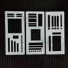 Multifunctional Handmade Template Ruler Dot Grid Log Planning Template  Scrapbooking