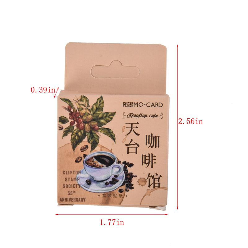 46Pcs Decorative Stickers Scrapbooking Label Diary Stationery Album Stickers