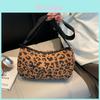Womens Letter Print Corduroy Shoulder Bag With Zipper Closure For Daily Use