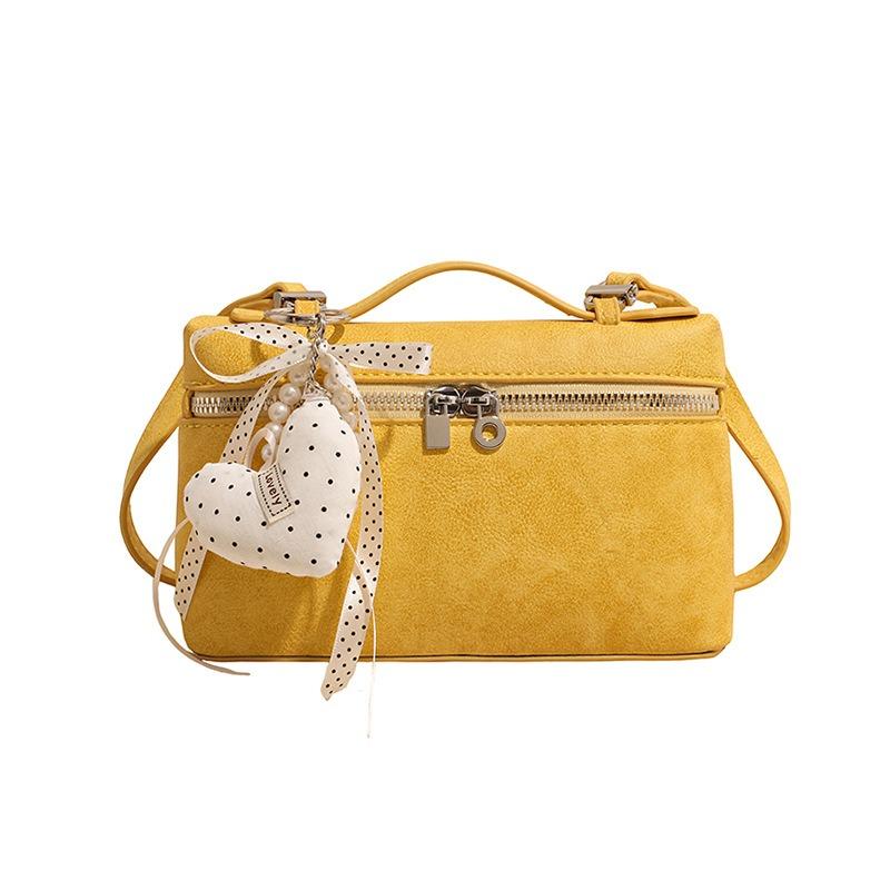 Modische und Hochwertige Handtasche, Retro und Einfache Boston Einzelraum Crossbody Kleine Quadratische Tasche