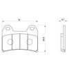 Daytona Motorcycle Brake Pads Hyper Sintered Pads Metal CB400SF Version S XJR1300 MULTISTRADA 1200S HYPERMOTARD1100EVO 72429 Serial 34 (Sintered Pads)