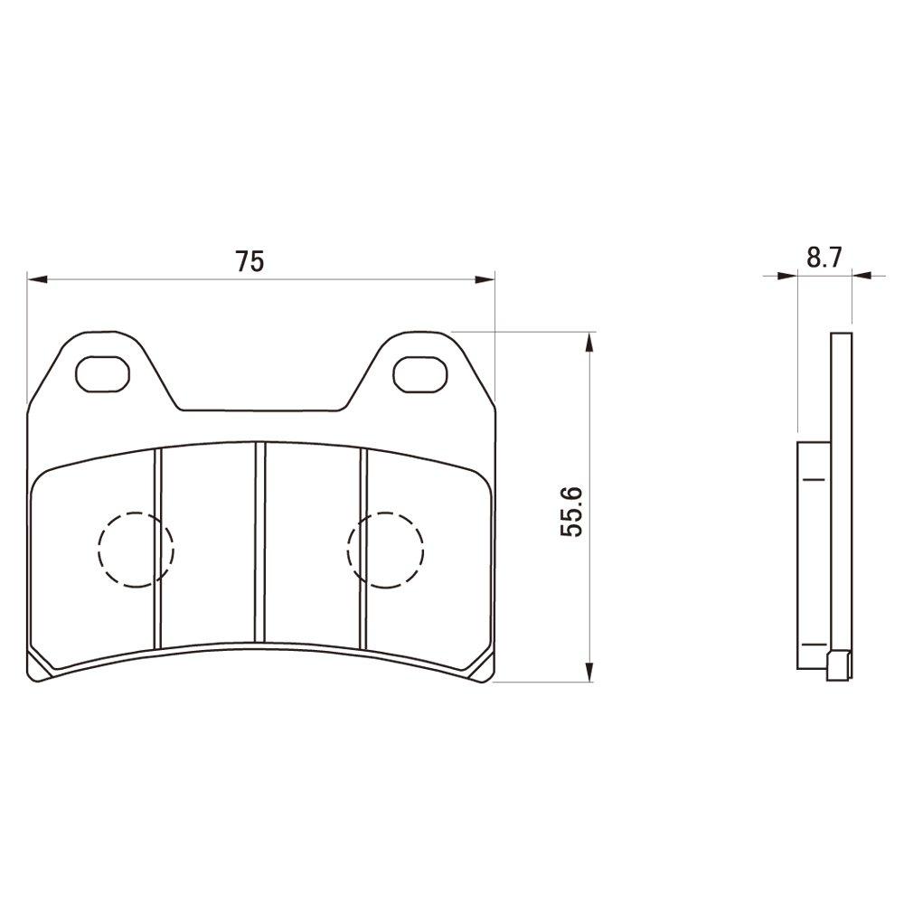 Daytona Motorcycle Brake Pads Hyper Sintered Pads Metal CB400SF Version S XJR1300 MULTISTRADA 1200S HYPERMOTARD1100EVO 72429 Serial 34 (Sintered Pads)