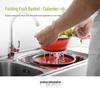 Retractable Double-Layer Colander & Fruit Basket: Space-Saving Kitchen Vegetable Wash Basket