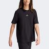 Adidas All Season Solid Embroidered Detail Crew Neck Tee Men Tops Black IN3158