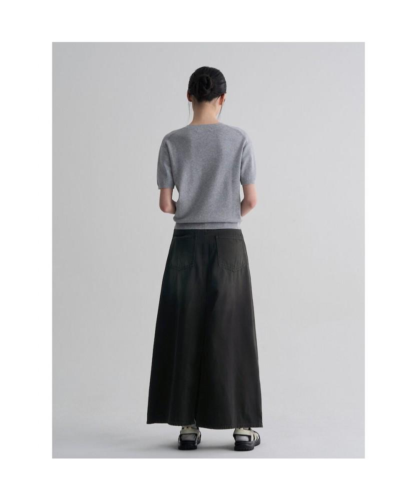 8seconds Tencel Blended Denim Maxi Skirt Ash