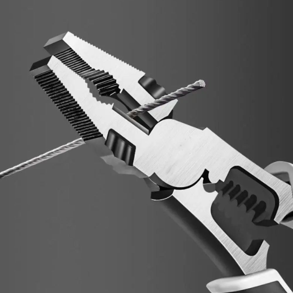 Arbeitssparender 9-Zoll-Drahtzange Flache/Spitze Backen Zange Drahtabisolierzange Heimwerker
