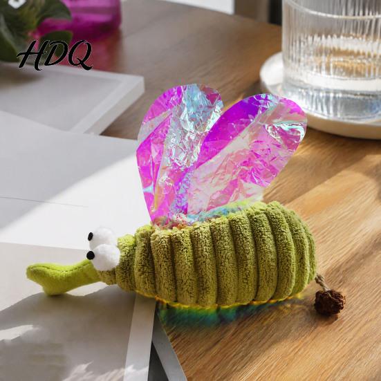 Pet Supplies for Cats Crinkle Mosquito Cat Toy with Catnip Gall Fruit Chew Soft Corduroy Toys Toy Plush Insect Stuffed Indoor Kittens Lightweight