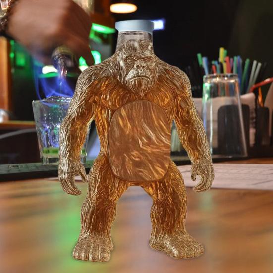 Whiskey Decanter Bigfoot-shaped Wine Bottle Funny Collectible Wine Container Bar