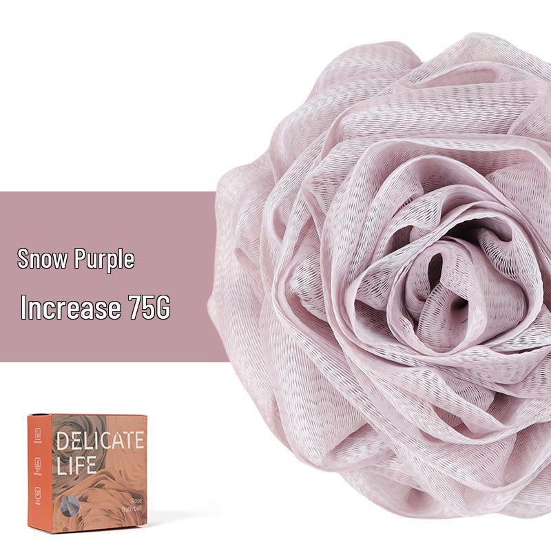 Luxurious Rose Bath Bomb for Women - Dense Foam, Non-Dispersing, with Large Bath Towel.