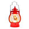 Vintage Style Pony Lantern Christmas Night Light, Retro Santa/Snowman/Tree Handheld Oil Lamp with Festive Party Decoration Warm LED, Cute Holiday