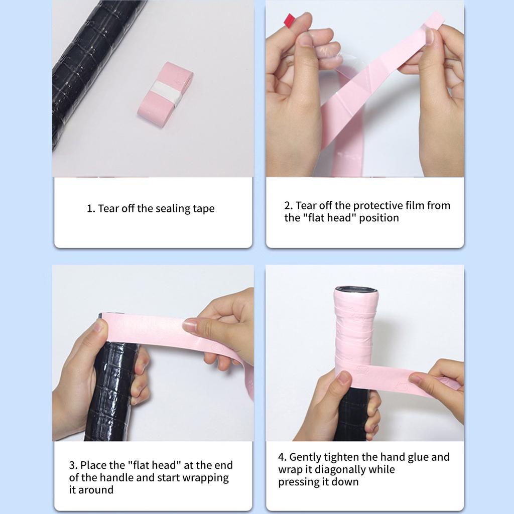 Pickleballs Badmintons Rackets Grip Tennis Grip Head Overgrips Sport Tape Antislip Skidproof Sweat Band Grip Sweatband