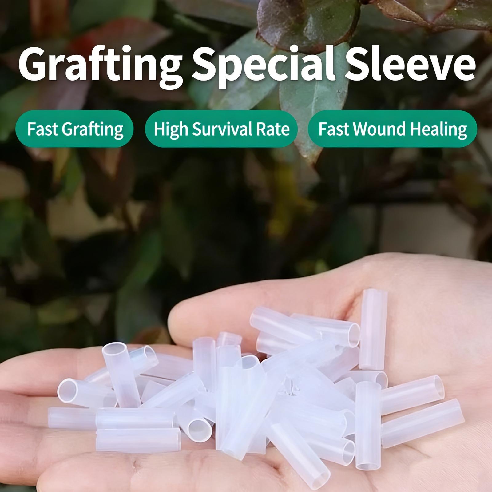 Silicone Grafting Sleeves, 3–7.5mm Flexible Grafting, High Elastic Plant Grafting Clips For Vegetables Flowers And Fruit Tree (50pcs)