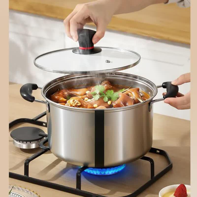 Adneny 24CM Stainless Steel Soup Pot