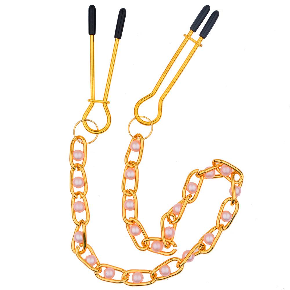 Adult Sex Toys Mei Mei Sex Toy Sexy Nipple Clamp Pearl Bead Necklace U Clip Source