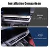Hard true carbon fiber Car Center Control Navigation Screen Lower Panel Decorative Cover For BMW 5 Series G60 2024 LHD