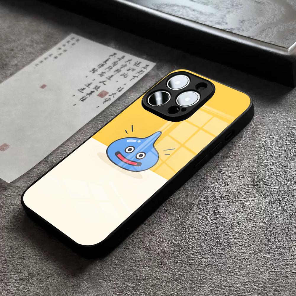 D-Dragon Quest Slime Phone Case For IPhone 17 Pro Max 14 Pro 15 12 11 13 Mini X XR XS 16 Plus SE Glass Cover