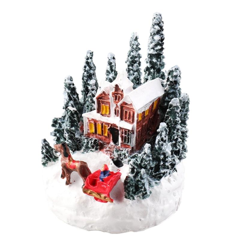 Christmas Village LED Lighted Christmas Village House Figurines Christmas 1