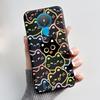 For Nokia 1.4 TA-1322 Trendy Black Phone Case For Nokia 6.2/Nokia 7.2 Lucky Koi Anti-Scratch Soft Shockproof Back Shell Cover