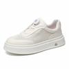 The First Layer Of Cowhide Men'S Mesh Breathable Sports And Leisure Board Shoes, New Leather Little White Shoes, One Pedal Men'S Shoes Trendy Shoes