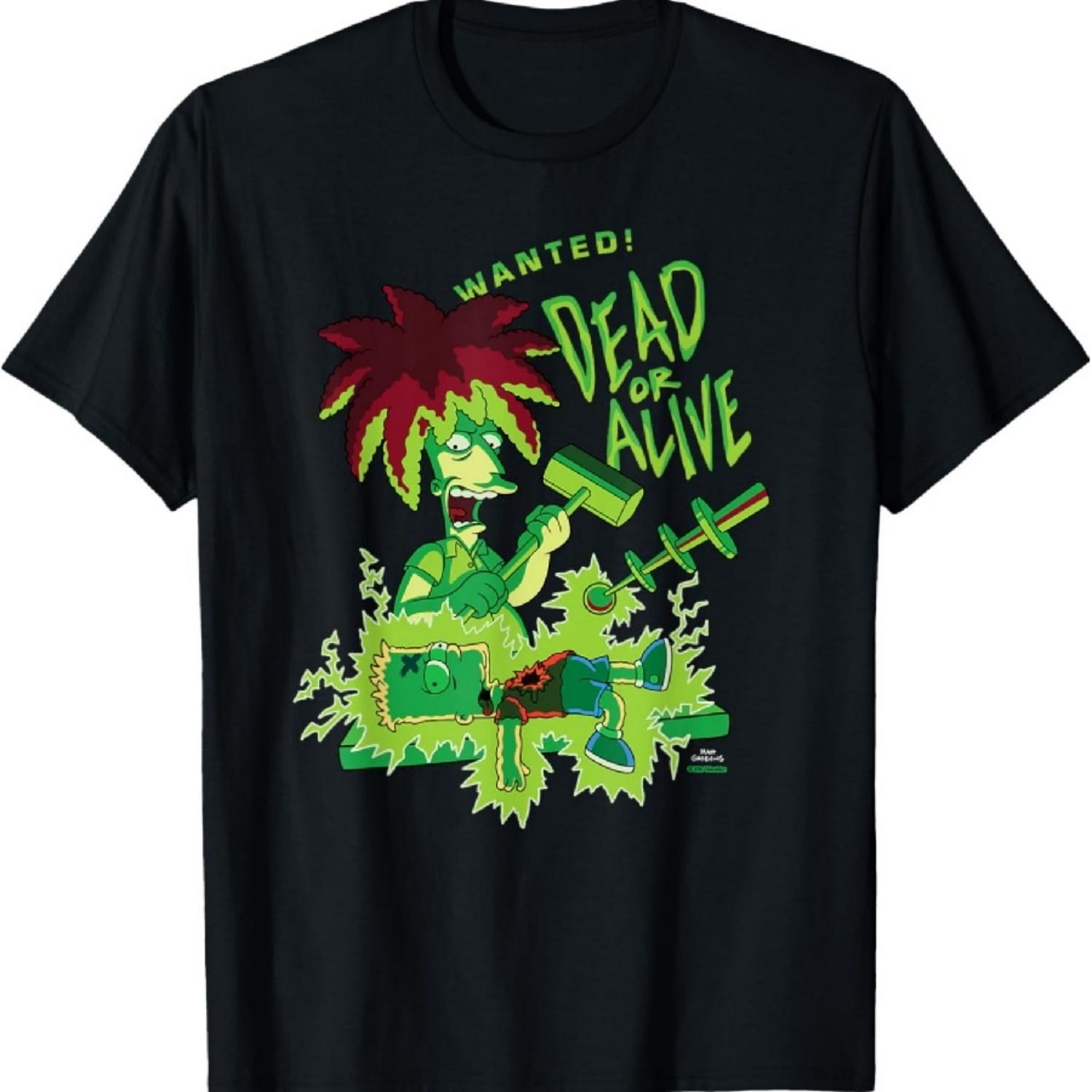 Футболка Симпсоны БоБ СЭЙД-ШОУ Разыскивается Живым или Мертвым S разноцветный