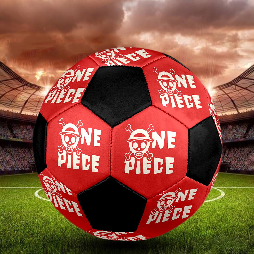 1pc One Piece Logo Football Soccer Ball Size 5 Indoor Soccer Ball Fashion Colorful  Backyard Game -Great For Sports Fans Gift HE18
