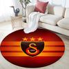 Galatasaray SK Round Area Rug,Carpet Rug for Living Room Bedroom Sofa Playroom Decor,Non-slip Floor Mat