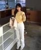 KIIMUIR (Women) All Day Semi-Wide Denim Pants_White