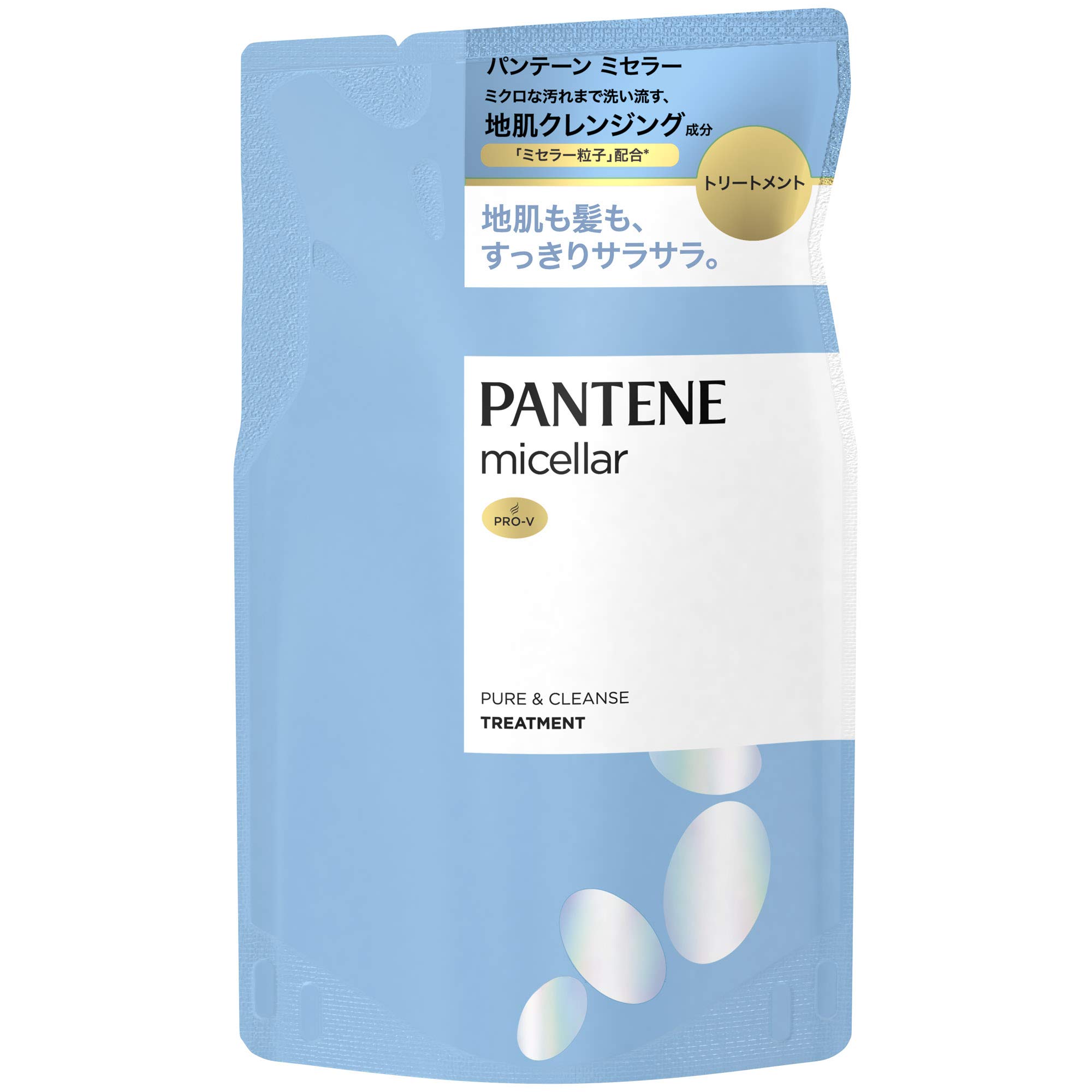 Pantene Micellar Treatment 350mL Refill Pure Cleanse & Silicone-Free