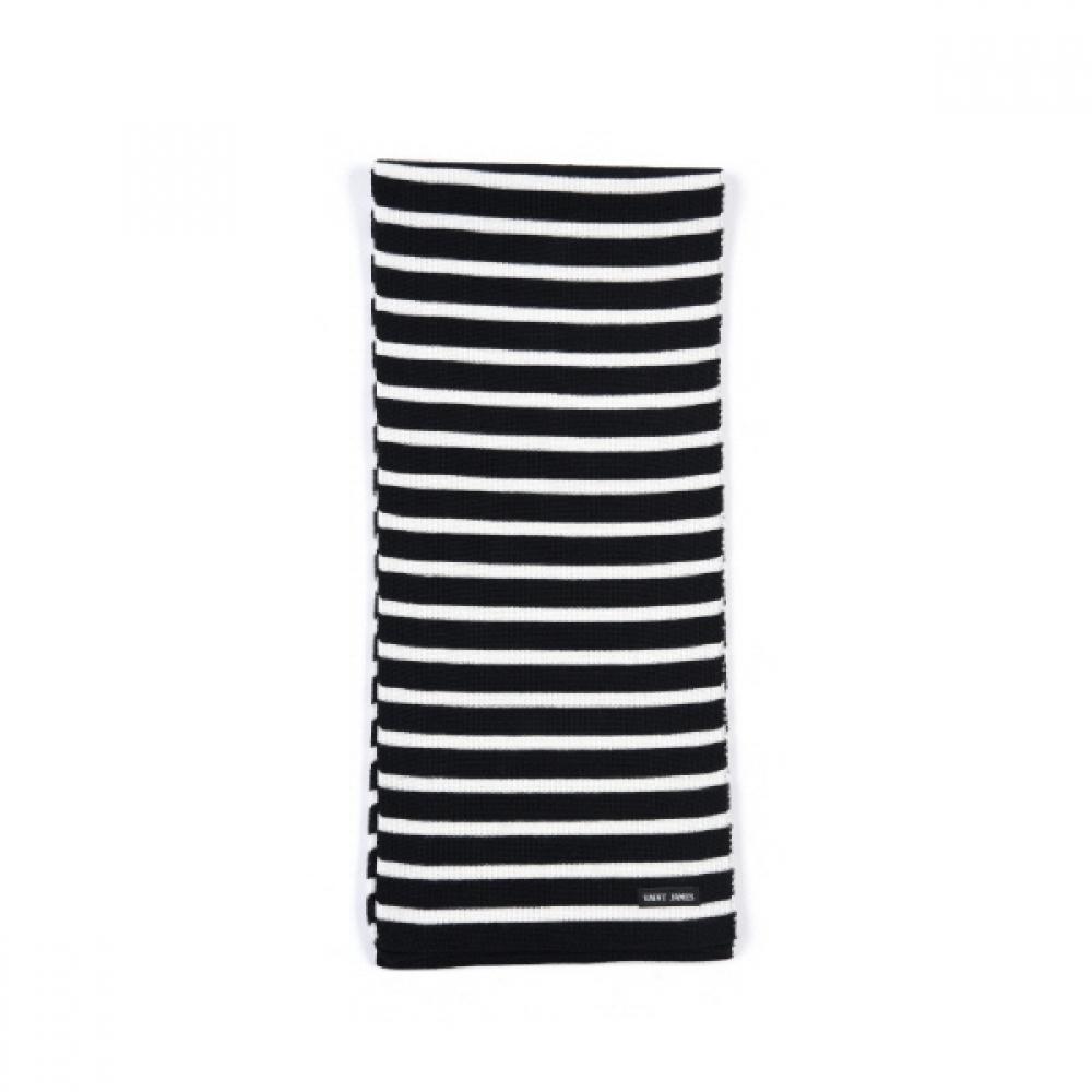 Saint James Daguai Stripe Muffler Navy Ecume 2945
