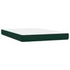 Box Spring Bed with Mattress Dark Green 160 x 220 cm Velvet