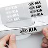 4 pièces Autocollants de poignée de porte de voiture tendance, Autocollants de pneu et de rétroviseur extérieur pour Kia Rio Ceed Sportage Cerato Soul Sorento K2 K5 Accessoires de voiture pliables