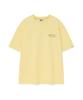 WACKY WILLY Kiki Typographic Short Sleeve T-Shirt Yellow