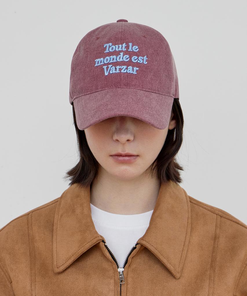 Bajal Tmv Lettering Ball Cap [Pigment Burgundy]