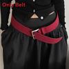 Vintage Style Pu Leather Belt For Women With Alloy Pin Buckle Suitable For Office Wear