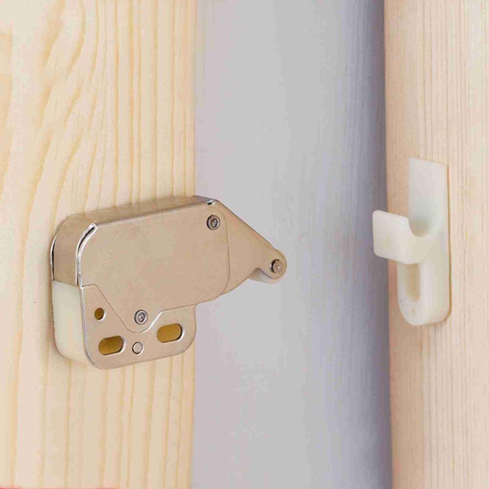 Easy Install Push To Open Latch Soft Close Touch Catch Lock Mini Cabinet Door Latch  Cupboard Doors