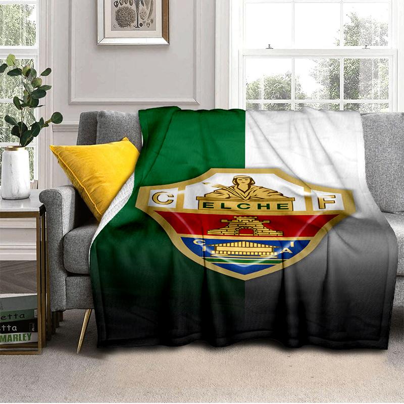 Football Elche Crest Design Blanket Lightweight Ideal Bedding Blanket Perfect for Travel, Camping, Living Rooms, Offices, Sofas, Fan Christmas gift