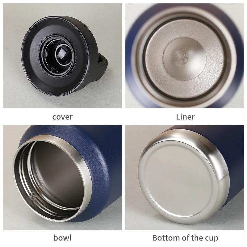 Portable Large Capacity 304 Stainless Steel Insulated Sports Water Bottle Mountain Climbing Cup Outdoor Travel Thermos Flask