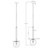 Lampa Wisząca Roma 1 E14 Czarny Light Prestige Lp-1345/1P Bk